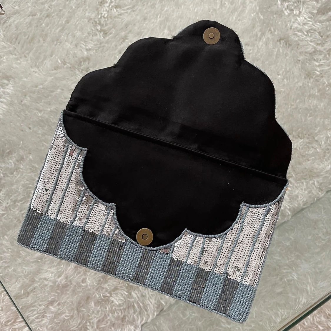 Party väska m. Pärlor & paljetter  - 90