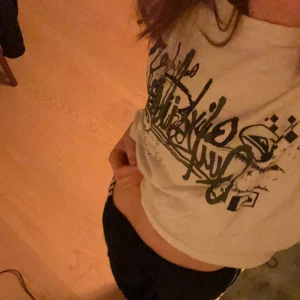 T Shirt med tryck<3 - Jätte fin y2k qicksilver t shirt med tryck. Jätte fin men använder knappt så säljs nu. Nypris borde ha varit typ 179. Jätte bra skick, knappt använd. Stolek L med känns mer som M 🫶