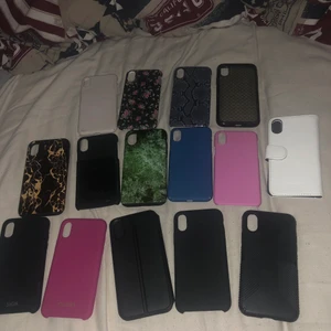 Iphone x/Xs skal - Säljer 14 stycken iphone skal som passar modellen iphone X/Xs säljer en för 40kr och alla för 150:-
