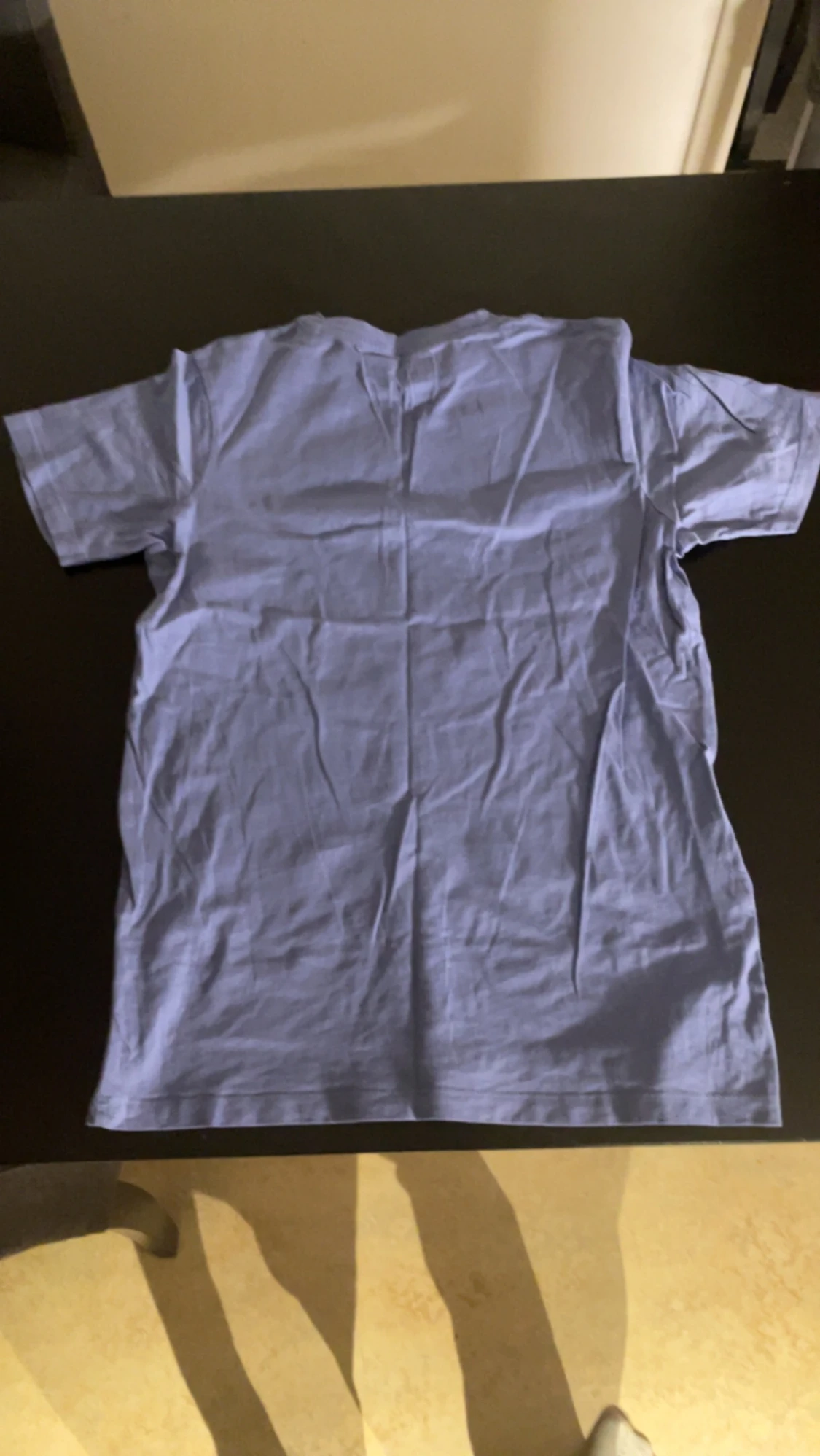 Blå t-shirt med tryck - 90