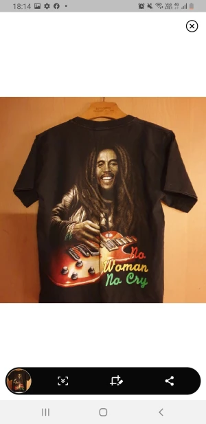 Bob Markey tröja - Snygg Bob Markey rshirt tryck på båda sidor stl s