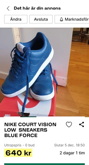 NIKE COURT VISION LOW TRAINERS SNEAKERS SPORT SHOES BLUE FORCE - NIKE COURT VISION LOW TRAINERS SHOES BLUE FORCE. Original kartong ingår.  Stl 38.5 (24.5 cm)  Ovandel i skinn och syntetskinn  Ventilerande perforeringar  DM för fler foto 