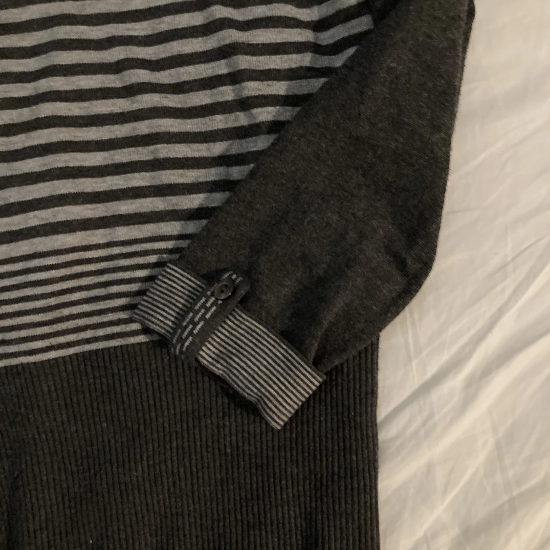 Randig cropped tröja - 91