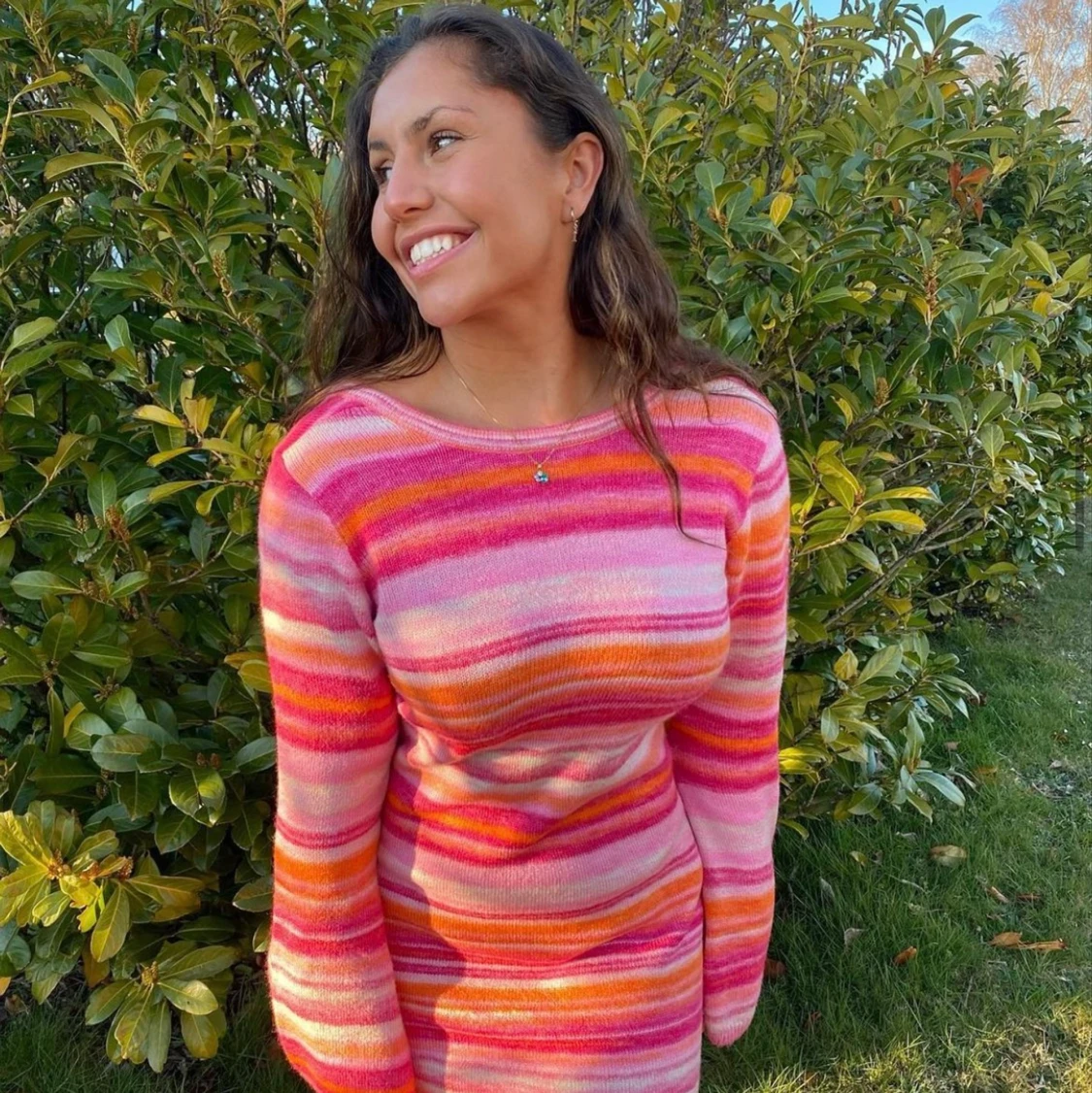 Stickad klänning - 90