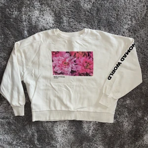 Sweatshirt med tryck - Fin sweatshirt med somrigt tryck. Använd fåtal gånger. Toppskick. Köparen står för frakten 💕