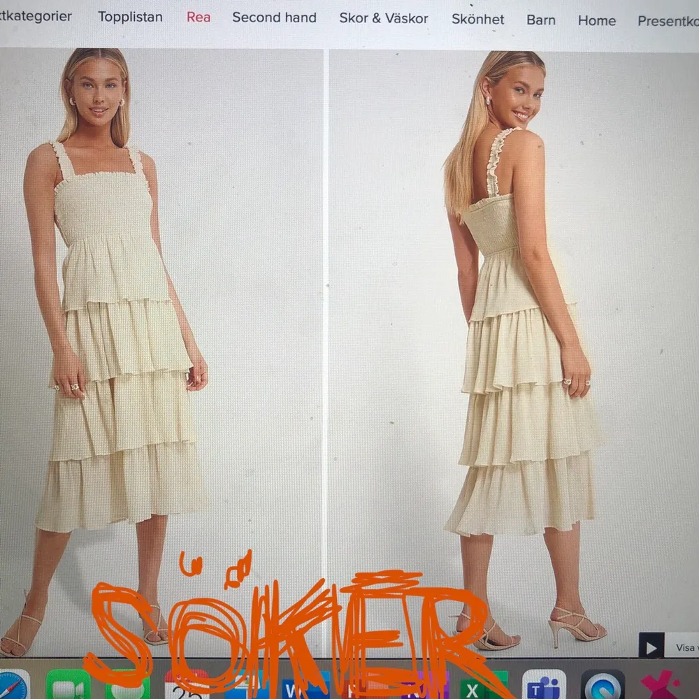 Söker denna klänning i storlek 32 skriv om du har en och vill sälja ❤️❤️❤️. Klänningar.