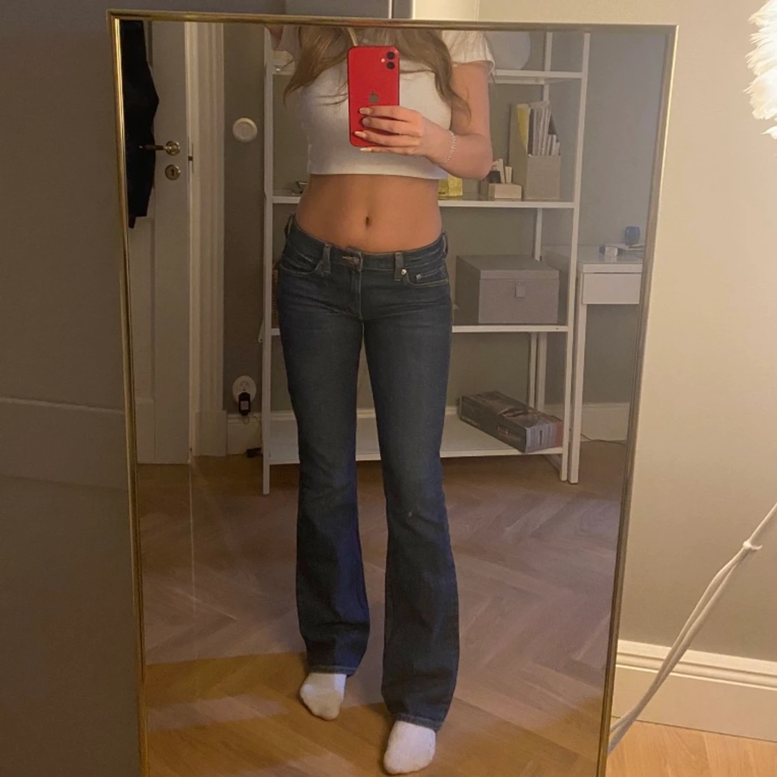 Lågmidjade jeans