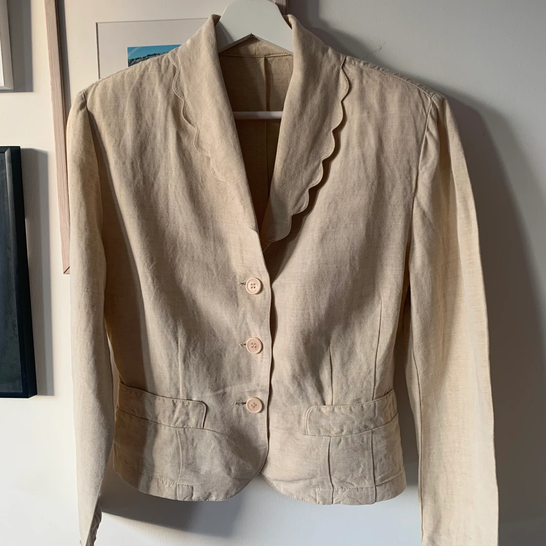 Vintage Kavaj+kjol beige set  - 91