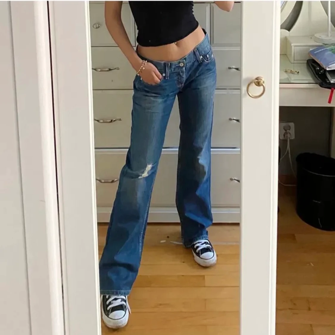 Lågmidjade jeans