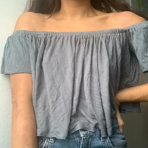 Petrol/grey too urban outfitters - Crop top over the shoulder, urban outfitters