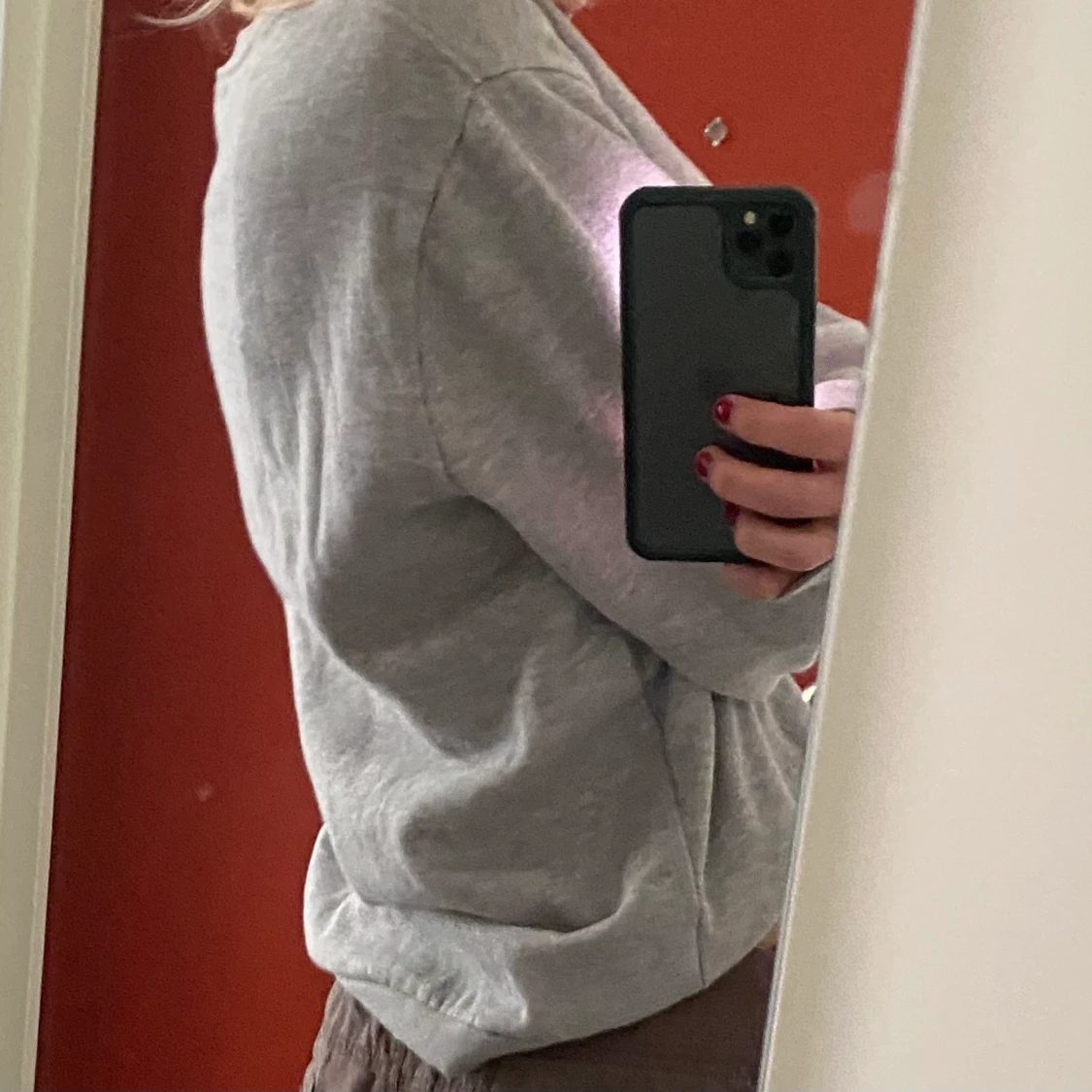 Grå sweatshirt - 90