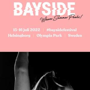 Säljer en vuxenbiljett till bayside festivalen i Helsingborg för den 15/7. Meningen var att jag skulle köpa en biljett för den 16/7. Ska iväg den 15de och kan därför inte själv gå på festivalen den dagen…