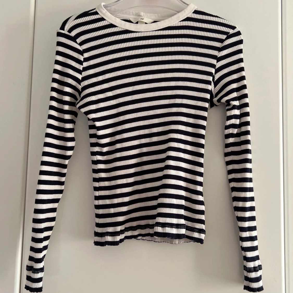 Randig långärmad topp från HM - 91