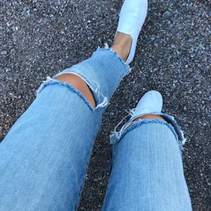 Jeans  - Sparsamt använda jeans från Gina passar mig som har storlek S annars. Är 1,66