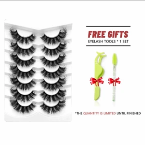 Ögon fransar  - Fransar 5/7 par Ögonfransar Faux Mink Ögonfransar Långvariga Fluffy Mink Fransar Dramatisk Volym fransar Extension  Lång