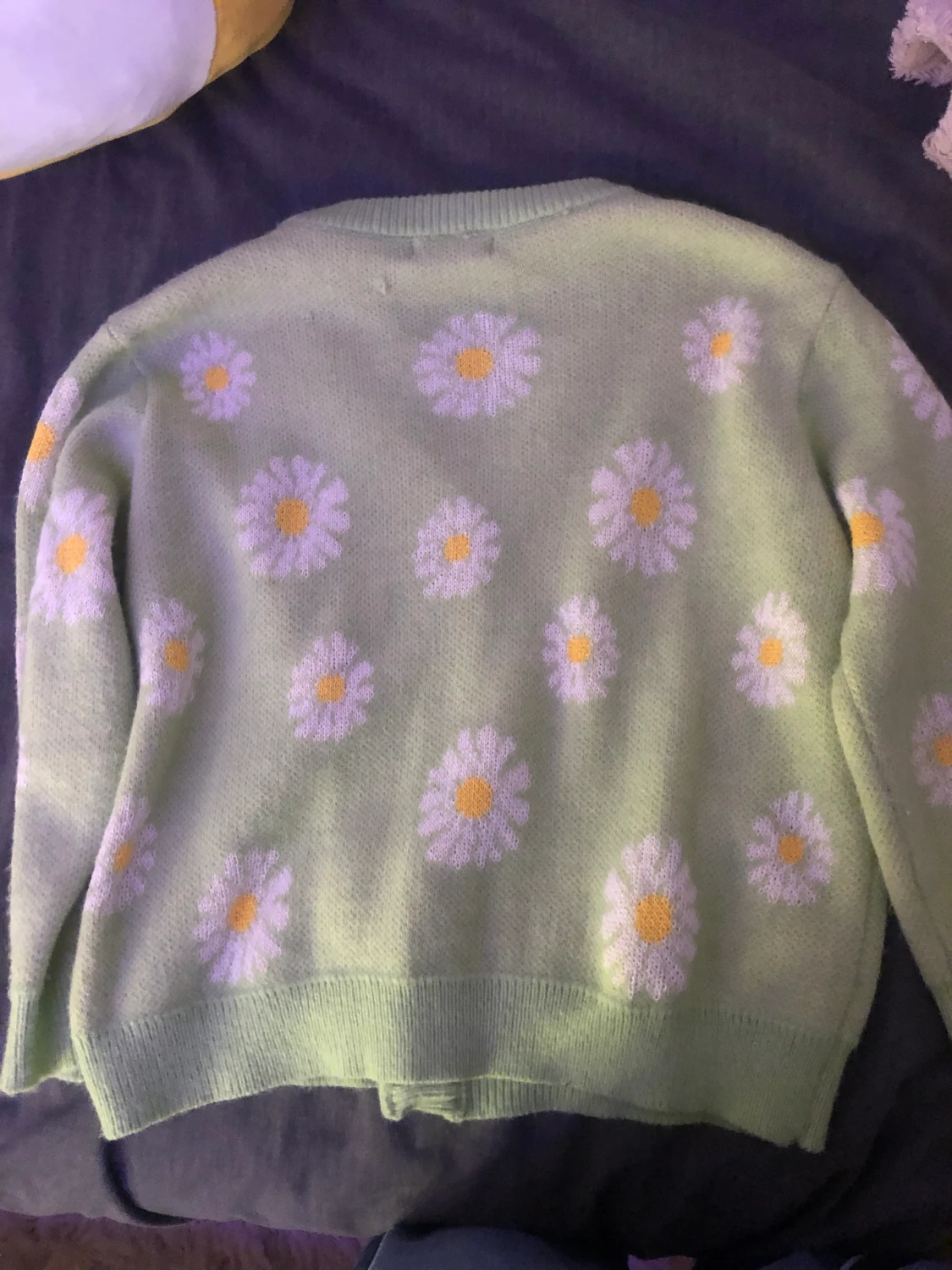 Grön blommig kofta - 90