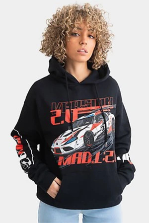 Madlady svart hoodie bil - Säljer min sköna hoodie från madlady då den inte kommer till användning. Köpt 2021 för 599kr och säljer den nu för 359 inklusive frakt 💕