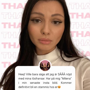 Naturella Fransar ”Mileena” - Naturella fransar med ett osynligt band på 0,08MM perfekt för skolan så som jobb 💝  Grattis frakt på vår hemsida hayatilashes.se