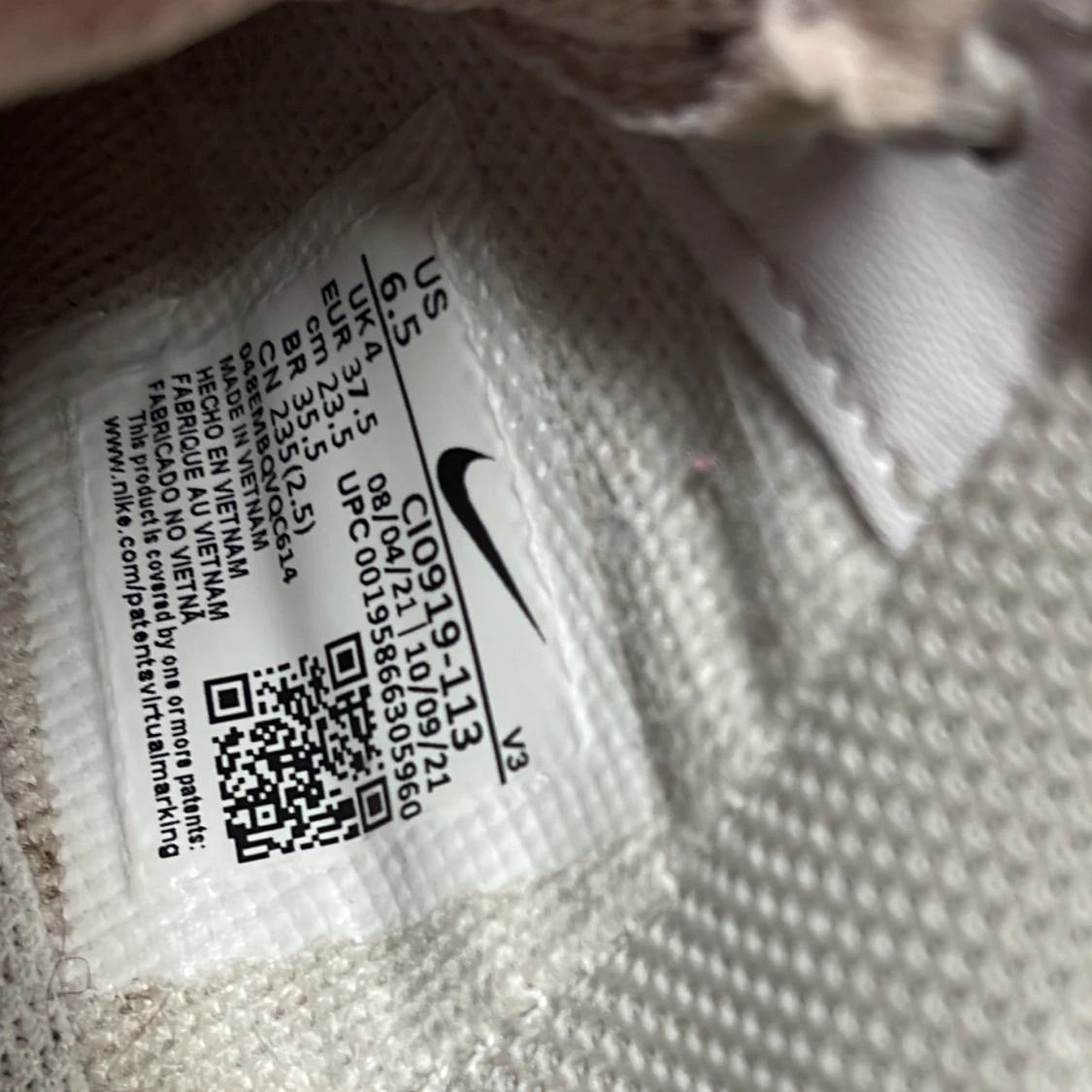 Nike air force 1 white/amethyst ash/pink oxford/rose whisper - 91