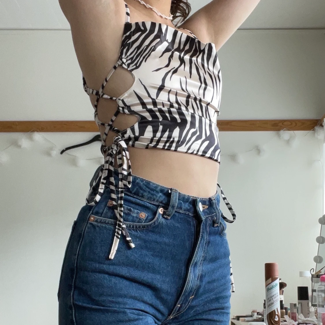 Party-topp med zebramönster 🦓 - 90