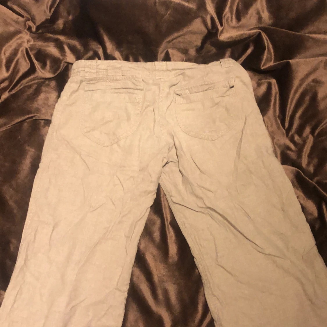 Grå linnes byxor - 91