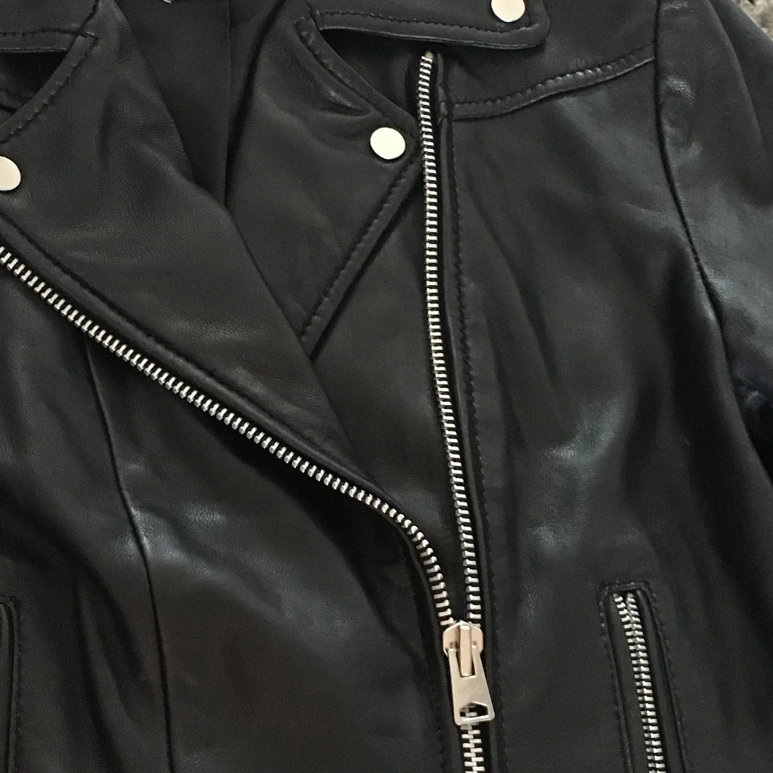 Leather Biker Jacket - 91