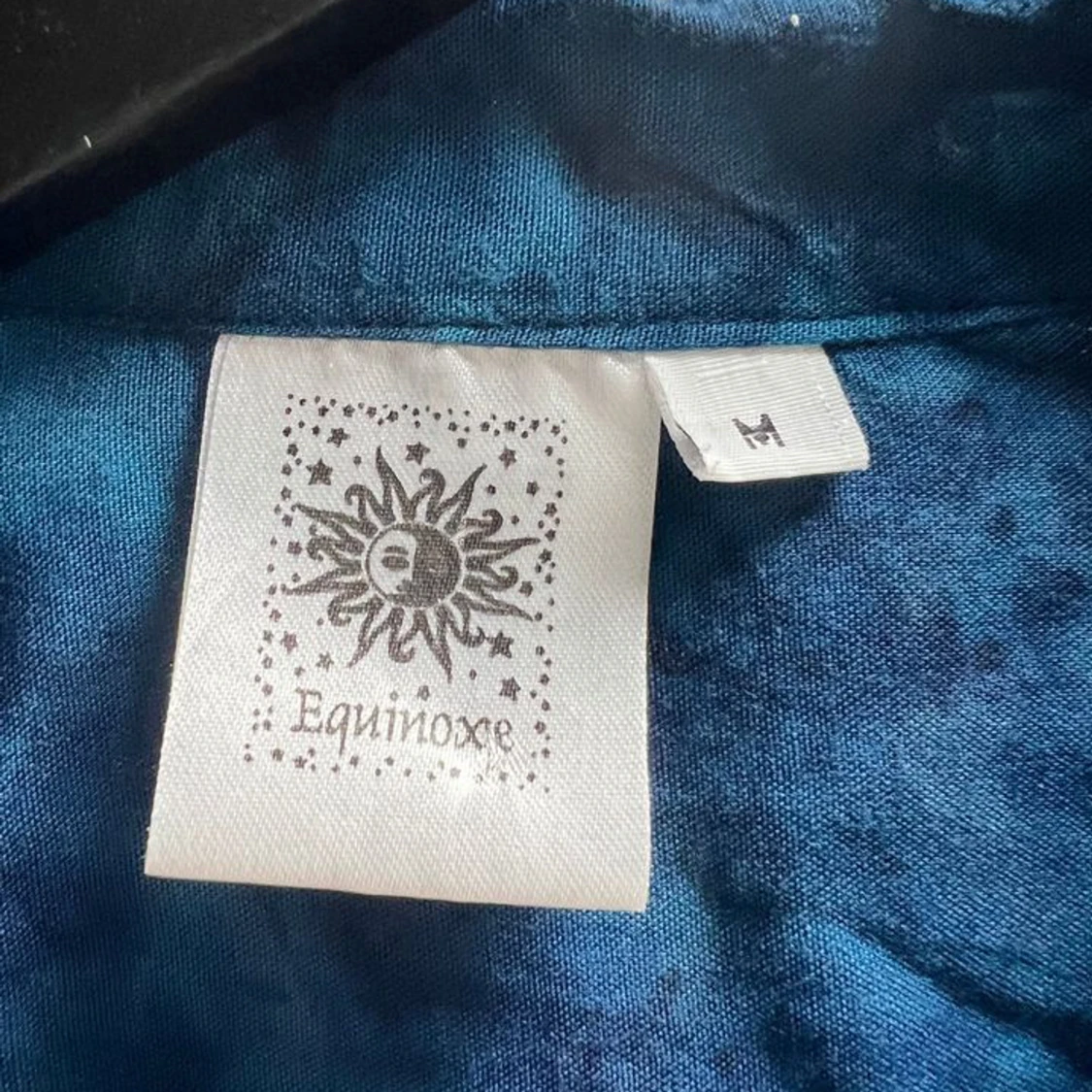 Equinoxe blå mönstrad skjorta - 90