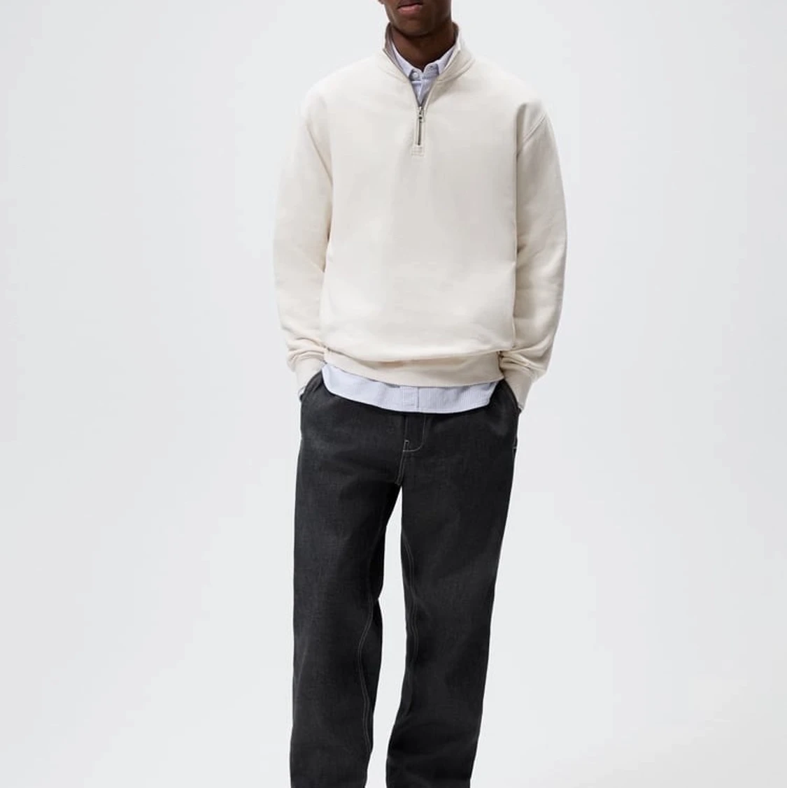 Half zip tröja - 90