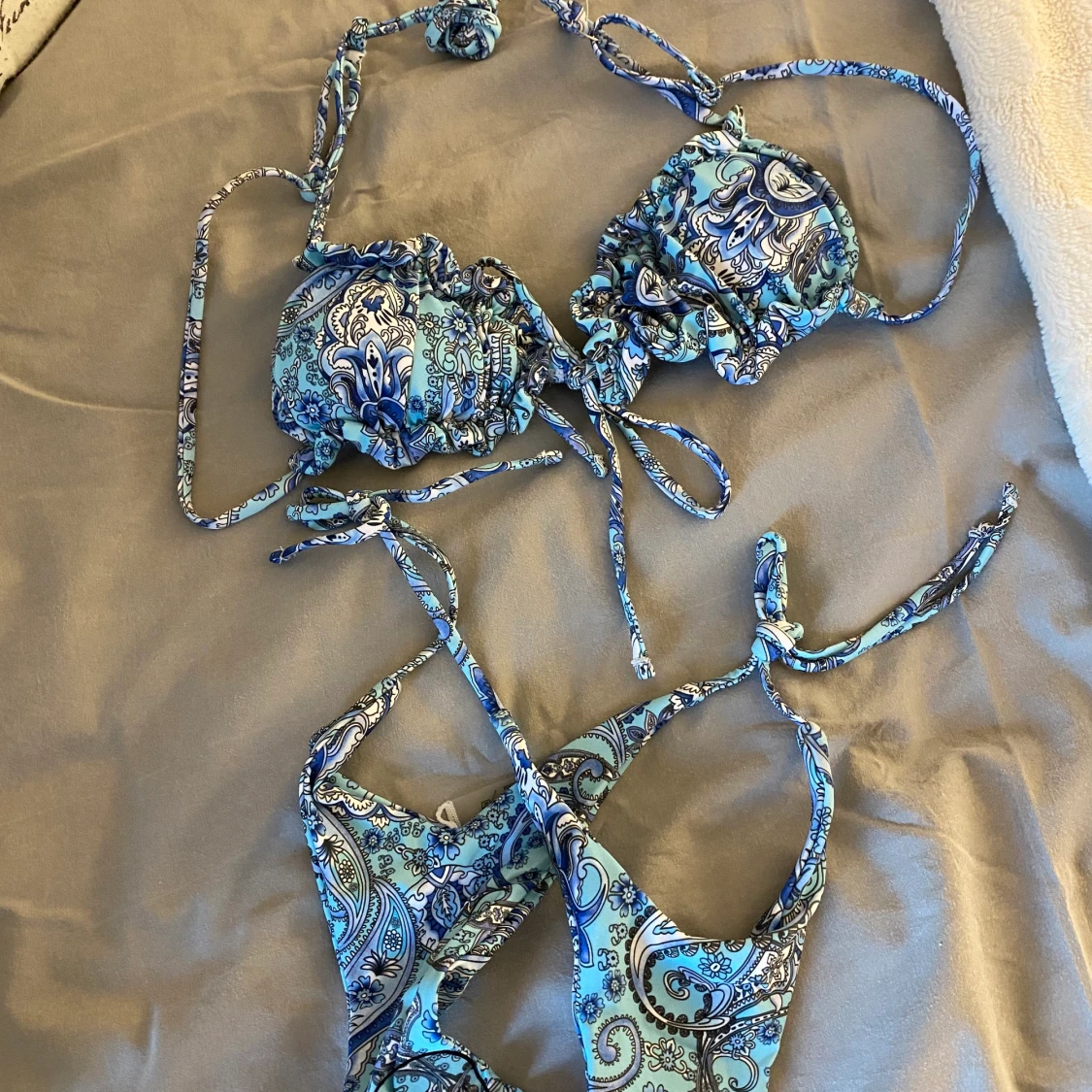 Blått bikini set - 90