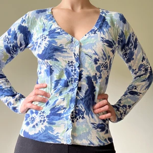 Multi color blue cardigan XS - I bought it in USA. Still in good condition.