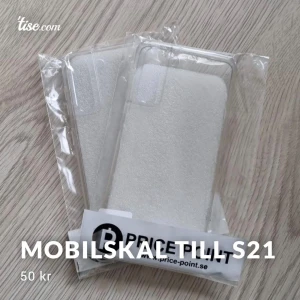 Mobilskal till S21 - Två genomskinliga mobilskal till en Samsung Galaxy S21☎️ Aldrig använda!