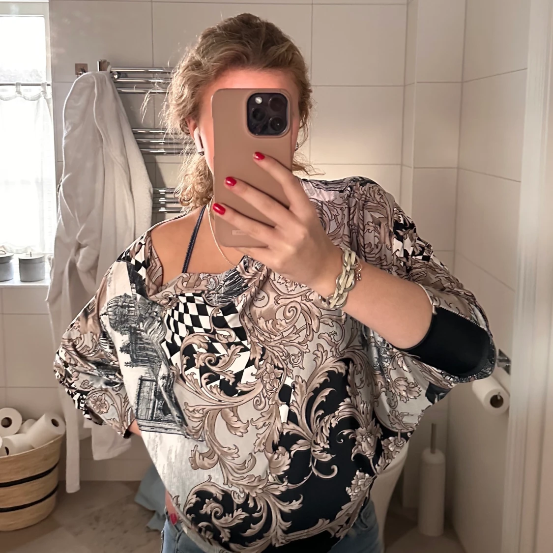 Mönstrad topp