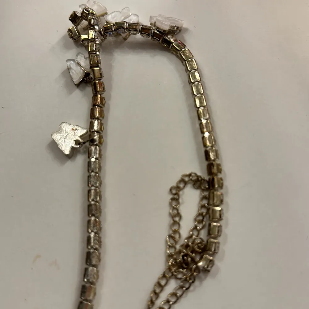 Säljer detta halsband från shein då det inte kommer till användning. Den är lite ”rostig” på baksidan men inget som syns när man har på sig det 💗. Accessoarer.