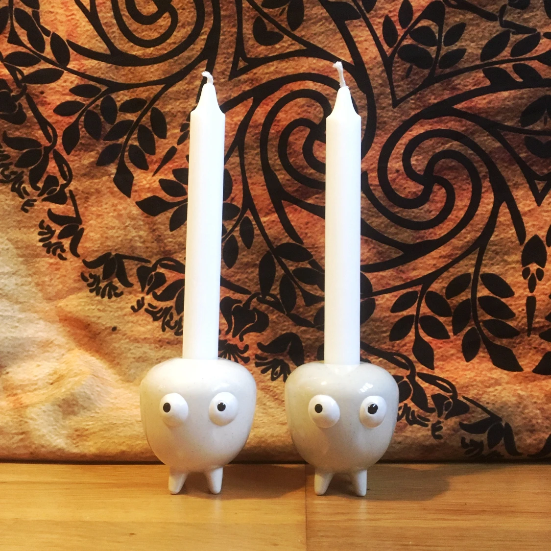 Söta figurer Ljushållare Ögon