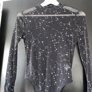 Långärmad glittrig mesh body - Jättefin festbody ifrån Shein! Bara använt på fest 1 gång