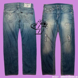 true religion jeans 407 - sköna trueys 😈ytterben 100cm😈innerben 72cm😈midja rakt över 50cm😈