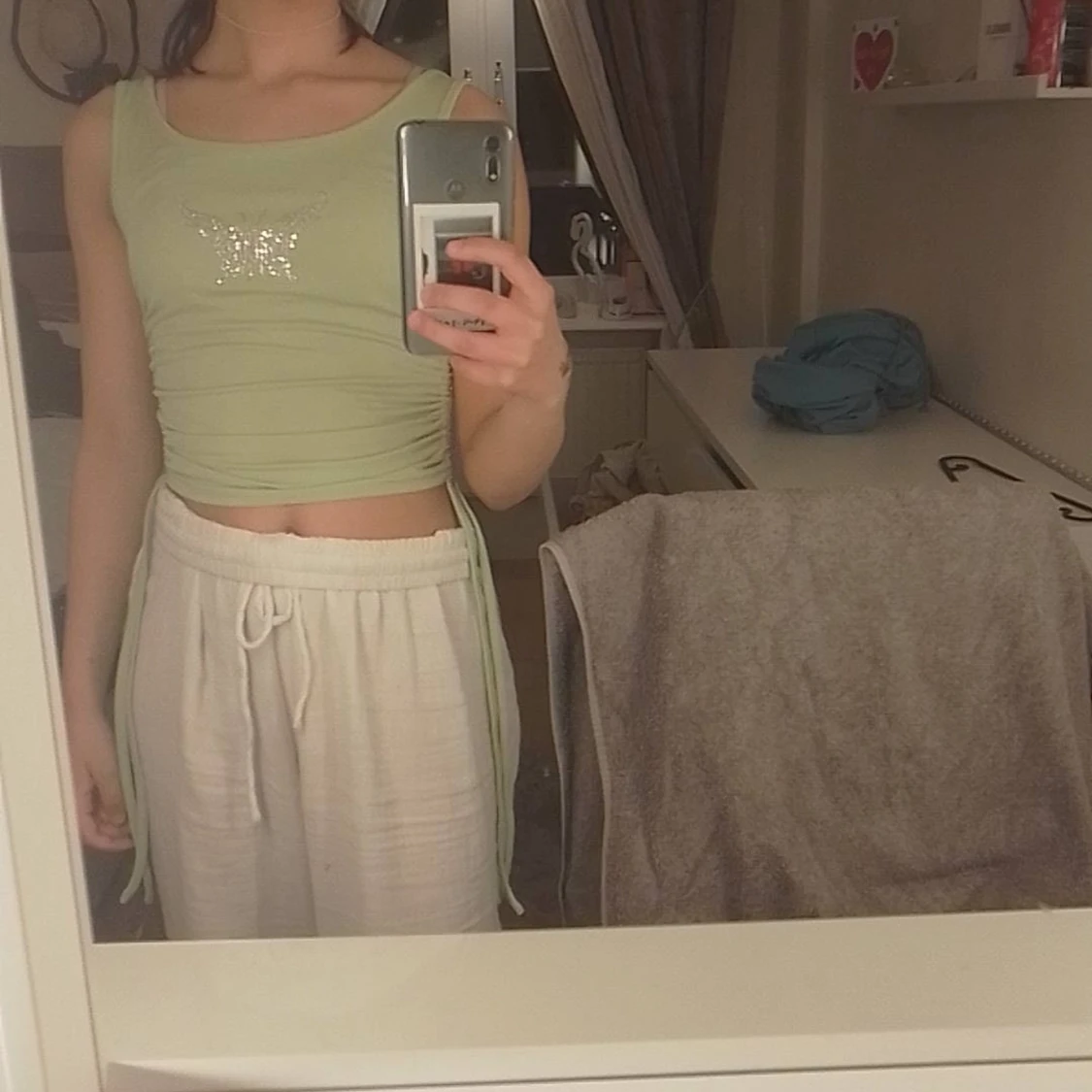 Ljus grön topp - 90