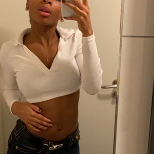 Vit topp - Slutsåld på zara. Använd 1 gång! Super snygg och man kan klä upp den och klä  ner den. Frakt tillkommer eller möts i sthlm.