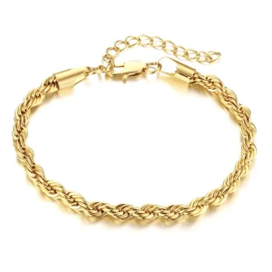 Armband i 18K guldplätering - Armbandet är tillverkat i rostfritt stål (stainless steel) och sedan pläterat i äkta 18K guld🤍✨ Rostfritt stål och guldplätering är väldigt lättskötta material som har en  lång hållbarhet. Googla för mer information 🌼