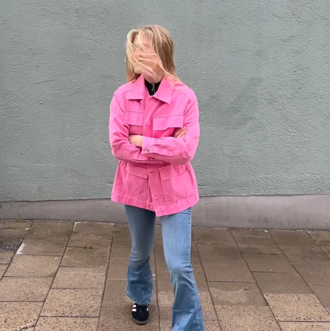 Rosa jeansjacka  - 91