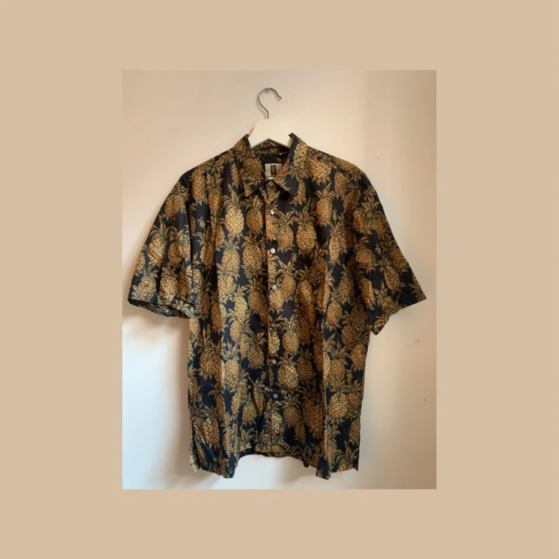 Vintage Pineapple Short Sleeve Button Down