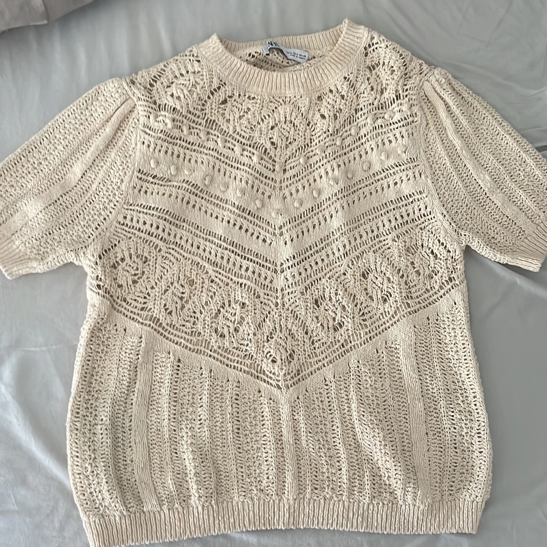 Stickad topp