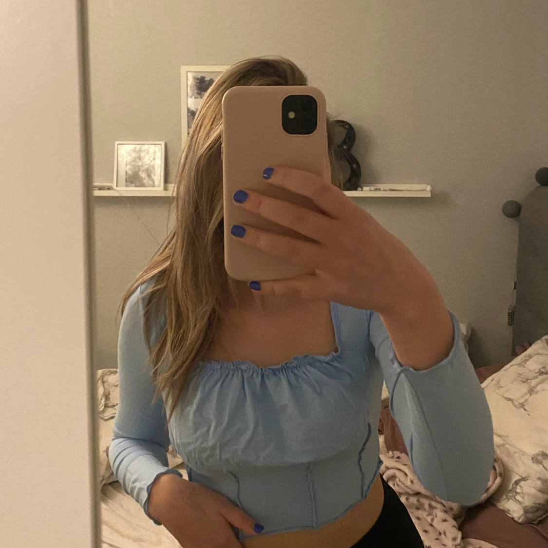 Superfin ljusblå tröja 💙