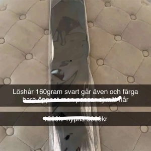 Svart löshår - Lägger upp igen pga oseriös köpare, svart löshår använt få gånger då färgen inte passar mitt hår🙂som nytt, nypris 2000kr
