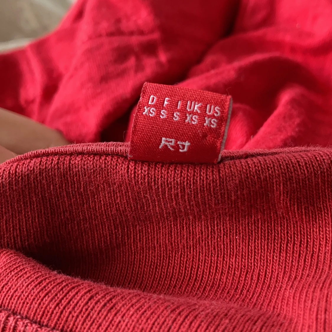 🌹  röd, långärmad t-shirt, ESPRIT, s - 91