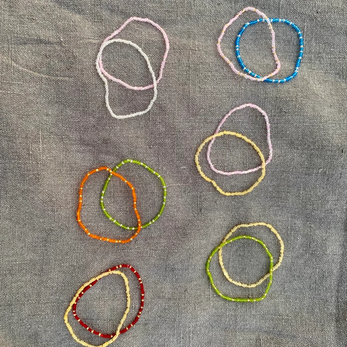 Armband retro i glaspärlor - 91