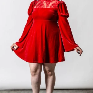 Killstar klänning stl S - Crimson kiss dress i scarlet. Storlek S. Helt ny med tags.