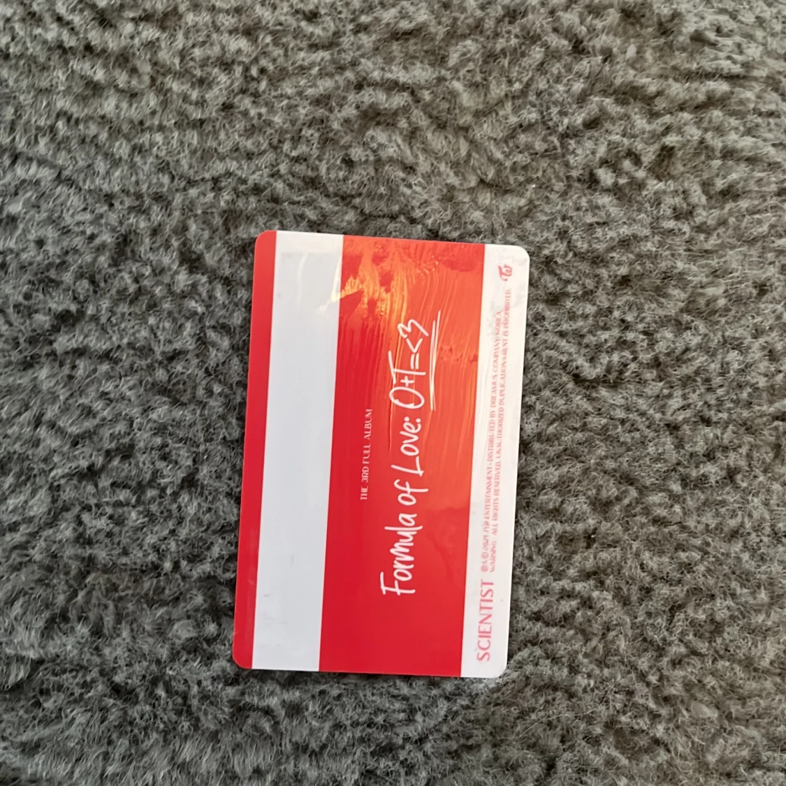 Tzuyu formula of love id kort - 90