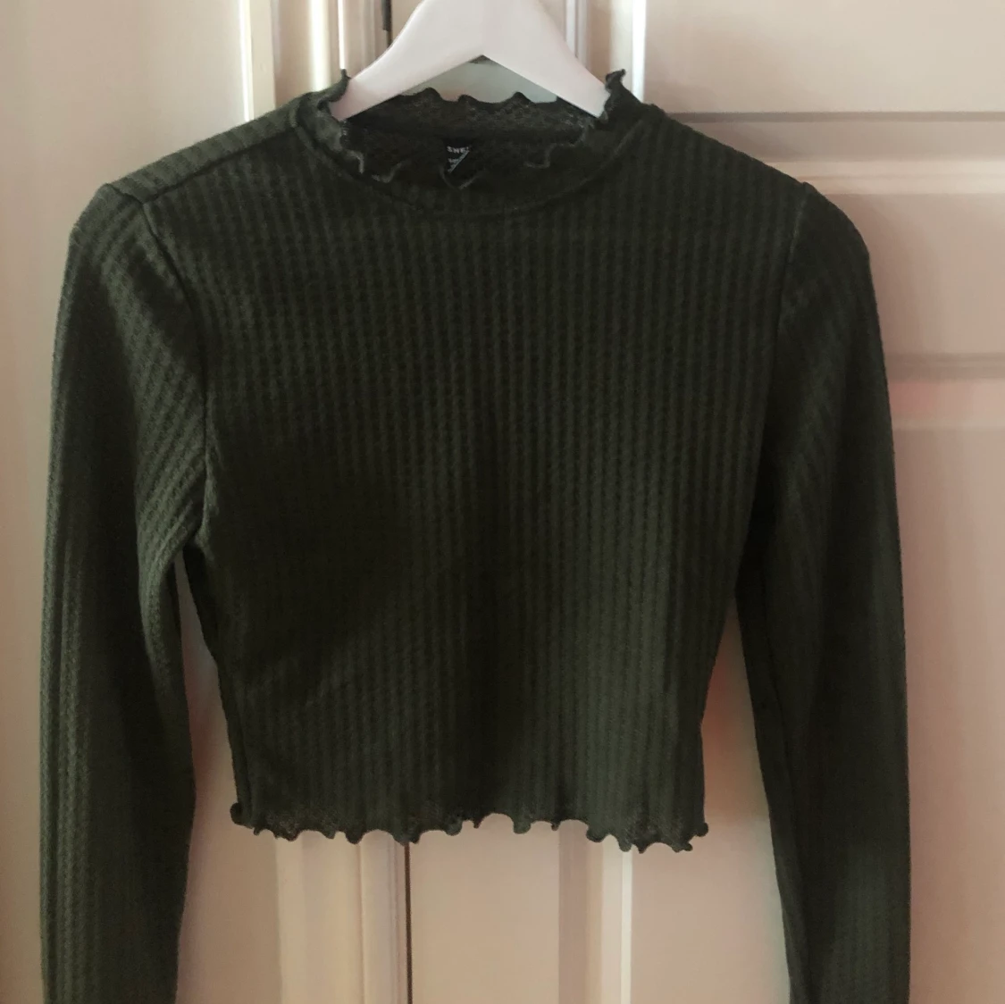 Fin grön crop top. - 90