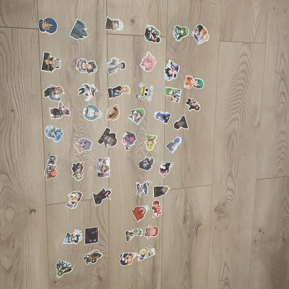 50 anime klistermärken